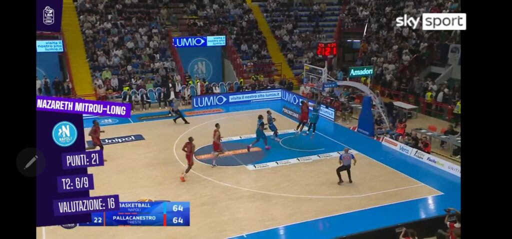 Alcott arena - Napoli basket Lumio Italia e Sky sport basket